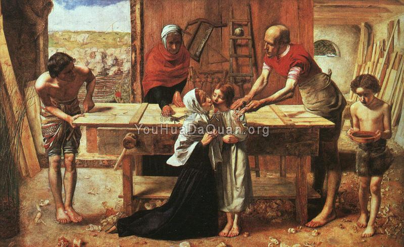 Christ in the House of His Parents - 约翰·埃弗里特·米莱斯